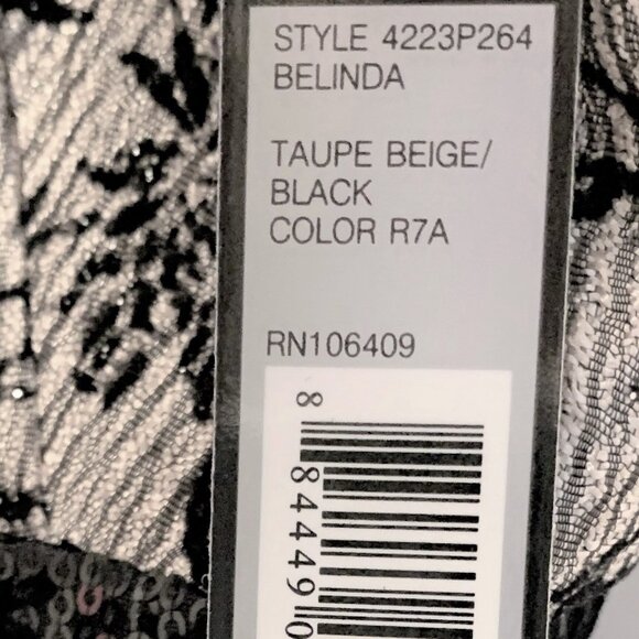 NEW Tahari ASL Dress Cocktail Floral Black Silver Sequins Belinda 2 Petite 2P - Picture 15 of 16